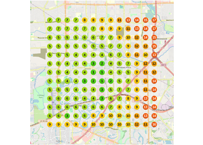 Before Local SEO results showing poor Google Business Profile visibility